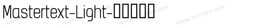 Mastertext-Light字体转换