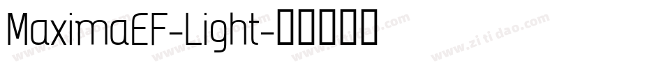 MaximaEF-Light字体转换 MaximaEF-Light字体转换