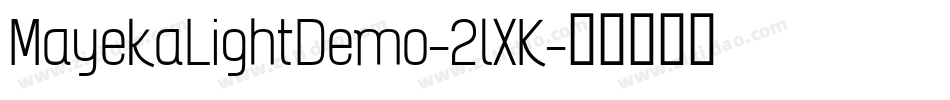 MayekaLightDemo-2lXK字体转换