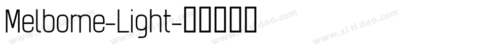 Melborne-Light字体转换