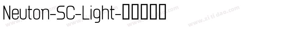 Neuton-SC-Light字体转换
