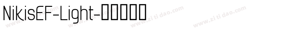 NikisEF-Light字体转换