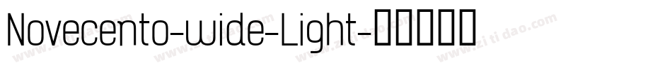 Novecento-wide-Light字体转换