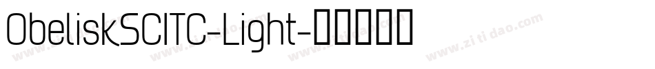 ObeliskSCITC-Light字体转换