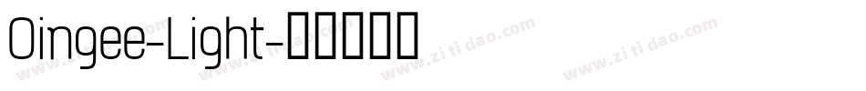 Oingee-Light字体转换