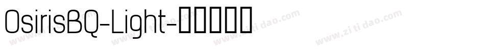 OsirisBQ-Light字体转换