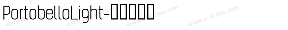 PortobelloLight字体转换