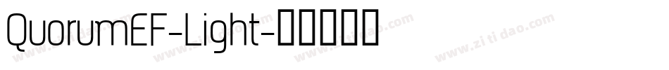 QuorumEF-Light字体转换