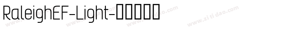 RaleighEF-Light字体转换