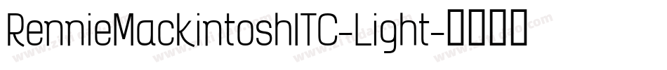RennieMackintoshITC-Light字体转换