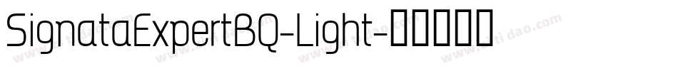SignataExpertBQ-Light字体转换