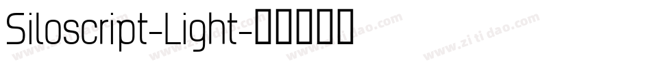 Siloscript-Light字体转换