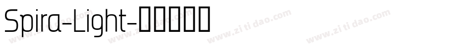 Spira-Light字体转换