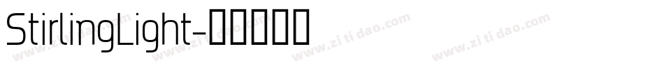 StirlingLight字体转换