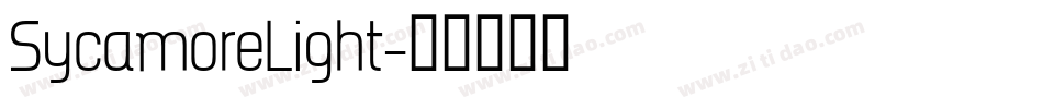 SycamoreLight字体转换