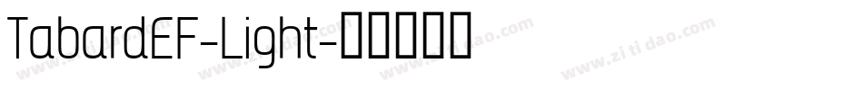 TabardEF-Light字体转换
