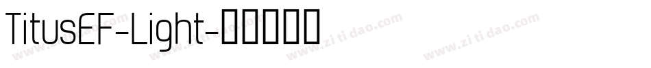 TitusEF-Light字体转换