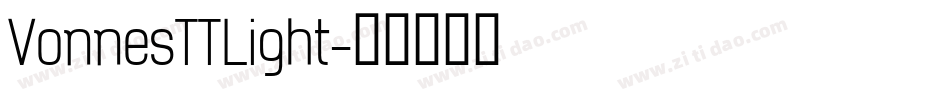 VonnesTTLight字体转换