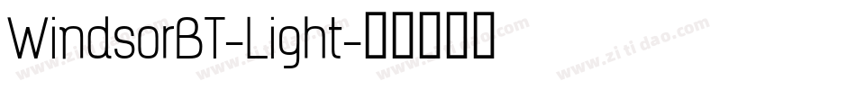 WindsorBT-Light字体转换