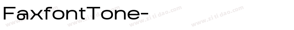 FaxfontTone字体转换