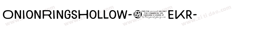 OnionRingsHollow-0eKr字体转换