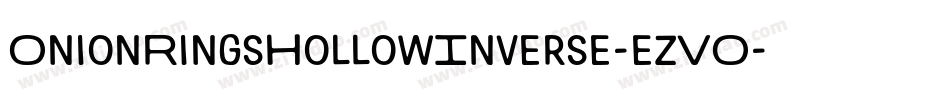 OnionRingsHollowInverse-ezVO字体转换
