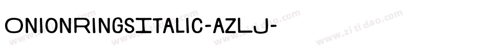 OnionRingsItalic-azLJ字体转换
