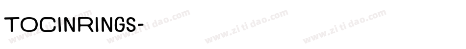 TOCinRings字体转换