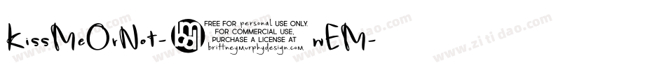 KissMeOrNot-6wEM字体转换