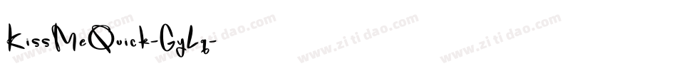 KissMeQuick-GyLq字体转换