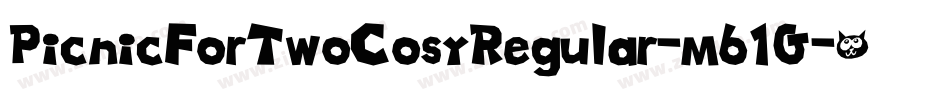 PicnicForTwoCosyRegular-m61G字体转换