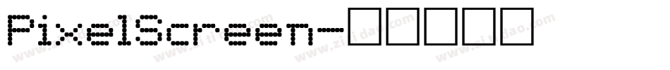 PixelScreen字体转换