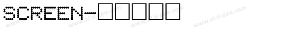 SCREEN字体转换