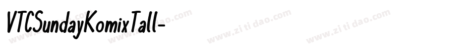 VTCSundayKomixTall字体转换