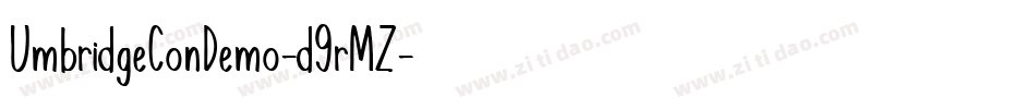 UmbridgeConDemo-d9rMZ字体转换