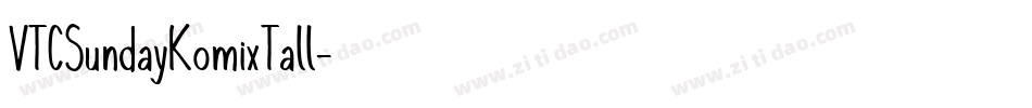 VTCSundayKomixTall字体转换