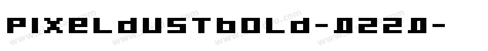 PixeldustBold-q22q字体转换