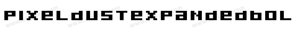 PixeldustExpandedBold-JppK字体转换