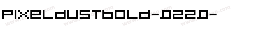 PixeldustBold-q22q字体转换