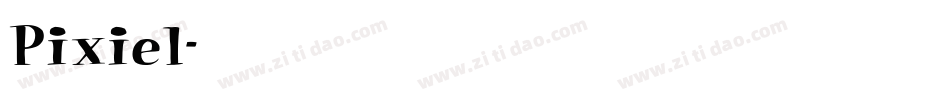 Pixiel字体转换