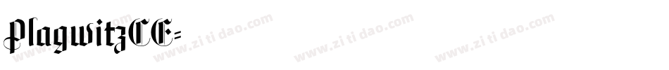 PlagwitzCE字体转换