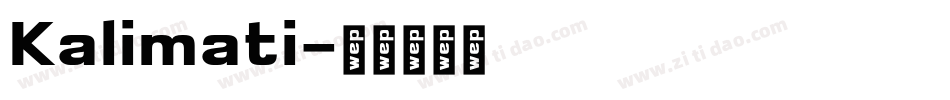 Kalimati字体转换