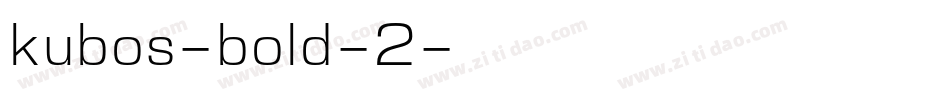 kubos-bold-2字体转换