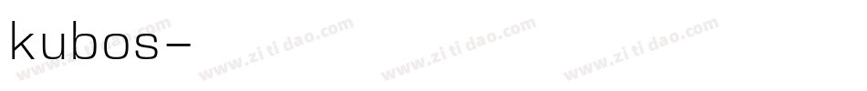 kubos字体转换