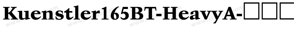 Kuenstler165BT-HeavyA字体转换
