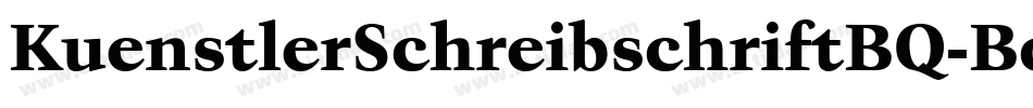 KuenstlerSchreibschriftBQ-Bold字体转换