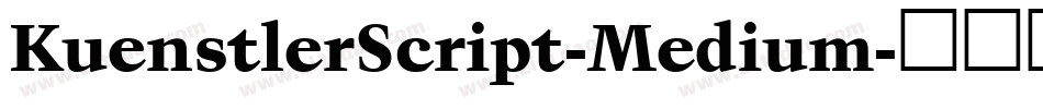 KuenstlerScript-Medium字体转换