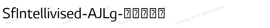 SfIntellivised-AJLg字体转换