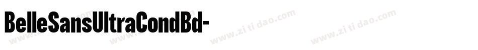 BelleSansUltraCondBd字体转换
