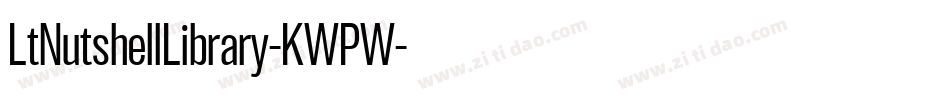 LtNutshellLibrary-KWPW字体转换